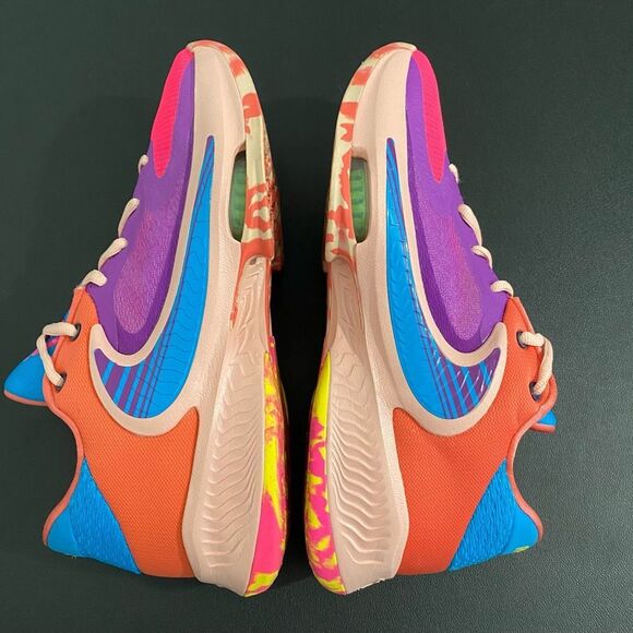 Nike Zoom Freak 4 Barrier Reef Basketball Sneakers Shoes DQ3824-500 - Picture 10 of 13